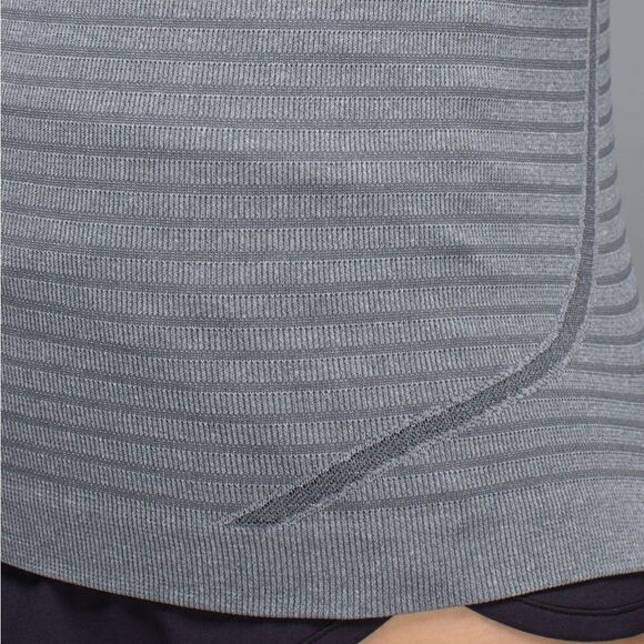 Lululemon Run: Swiftly Tech High-Neck Racerback Tank Top - Stripe Slate Size 4-6 - Picture 13 of 13